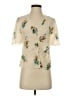 Madewell 100% Silk Ivory Short Sleeve Silk Top Size 0 - photo 1