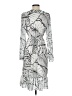MARCHESA notte 100% Polyester Print Silver Cocktail Dress Size 2 - photo 2