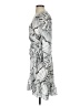 MARCHESA notte 100% Polyester Print Silver Cocktail Dress Size 2 - photo 5