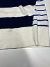 Hem & Thread 100% Cotton Stripes White Blue Pullover Sweater Size M - photo 3