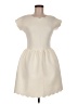 Aqua Solid Ivory Cocktail Dress Size M - photo 1