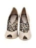 Jessica Simpson Animal Print Ivory Heels Size 9 - photo 2