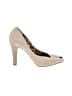 Jessica Simpson Animal Print Ivory Heels Size 9 - photo 1