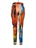 Unbranded Print Orange Active Pants Size XL - photo 2
