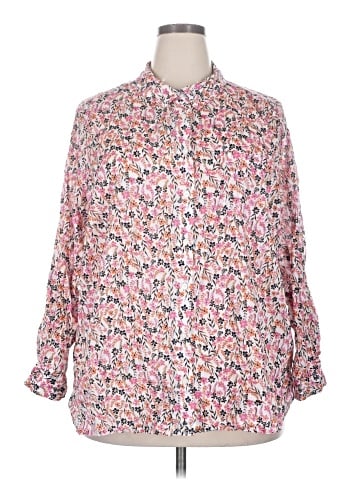 Tommy Hilfiger 3/4 Sleeve Button-Down Shirt (view 1)