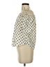 E&M Collection Polka Dots Ivory Short Sleeve Blouse Size S - photo 5