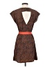 Mono b 100% Polyester Tweed Brown Casual Dress Size S - photo 2