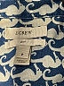 J.Crew Print Blue Long Sleeve Blouse Size 2 - photo 7