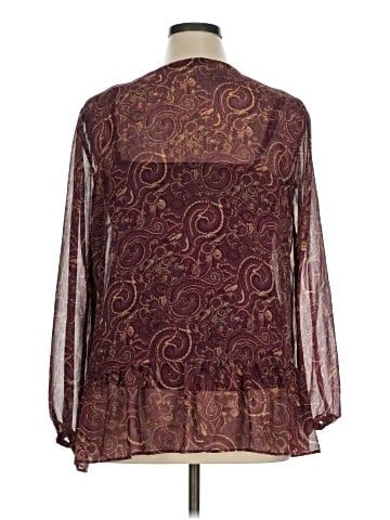 Rose + Olive Long Sleeve Blouse (view 2)