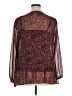 Rose + Olive 100% Polyester Burgundy Long Sleeve Blouse Size XL - photo 2