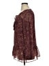 Rose + Olive 100% Polyester Burgundy Long Sleeve Blouse Size XL - photo 5
