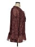 Rose + Olive 100% Polyester Burgundy Long Sleeve Blouse Size XL - photo 4