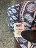 MAX 100% Rayon Blue 3/4 Sleeve Blouse Size XXL - photo 8