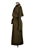 Princess Polly 100% Polyester Green Trenchcoat Size 2 - photo 5