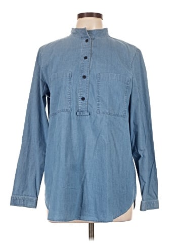 Lafayette 148 New York Long Sleeve Henley (view 1)