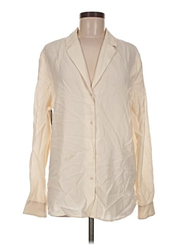 Babaton Long Sleeve Silk Top (view 1)
