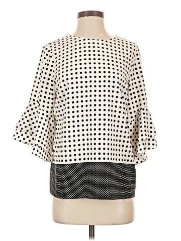 Karl Lagerfeld Paris 3/4 Sleeve Blouse (view 1)
