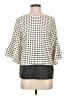 Karl Lagerfeld Paris 100% Polyester Ivory 3/4 Sleeve Blouse Size S - photo 1