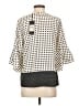 Karl Lagerfeld Paris 100% Polyester Ivory 3/4 Sleeve Blouse Size S - photo 2