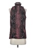 Etcetera 100% Polyester Burgundy Sleeveless Blouse Size S - photo 1
