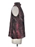 Etcetera 100% Polyester Burgundy Sleeveless Blouse Size S - photo 4