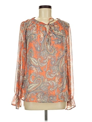 Skies Are Blue Long Sleeve Blouse (view 1)