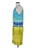 Etcetera Print Yellow Cocktail Dress Size 4 - photo 5