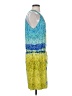 Etcetera Print Yellow Cocktail Dress Size 4 - photo 4