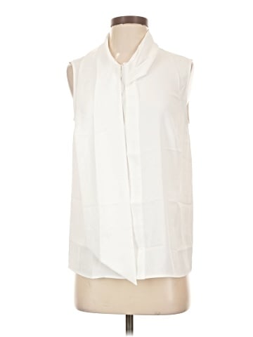 MING WANG Sleeveless Button-Down Shirt (view 1)