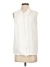 MING WANG White Sleeveless Button-Down Shirt Size XS - photo 1