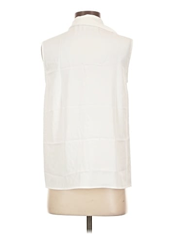 MING WANG Sleeveless Button-Down Shirt (view 2)