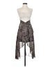 Papaya 100% Polyester Paisley Gray Cocktail Dress Size S - photo 1
