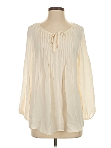 Joie Long Sleeve Silk Top (view 1)