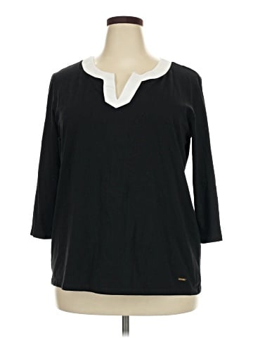 AK Anne Klein 3/4 Sleeve Top (view 1)