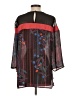 Sisley Floral Black 3/4 Sleeve Blouse Size S (estimated) - photo 2