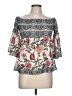 Fab'rik 100% Polyester Ivory 3/4 Sleeve Blouse Size L - photo 1