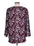 Hinge 100% Polyester Burgundy 3/4 Sleeve Blouse Size L - photo 2