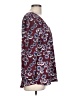 Hinge 100% Polyester Burgundy 3/4 Sleeve Blouse Size L - photo 4