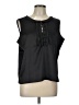 Talbots Outlet Black Sleeveless Blouse Size Lg Petite - photo 1