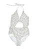 6 Shore Road Polka Dots White One Piece Swimsuit Size M - photo 1