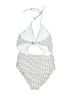 6 Shore Road Polka Dots White One Piece Swimsuit Size M - photo 2
