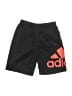 Adidas 100% Polyester Graphic Black Athletic Shorts Size 6 - photo 1