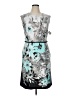 Connected Apparel Print Gray Cocktail Dress Size 14 - photo 1