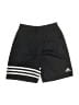 Adidas 100% Polyester Stripes Black Athletic Shorts Size 7 - photo 1