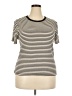 Gap Stripes Ivory Short Sleeve Turtleneck Size XXL (tall) - photo 1