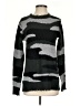 Aqua 100% Cashmere Camo Black Cashmere Pullover Sweater Size XS - photo 1
