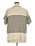 Max Studio Stripes Ivory Short Sleeve T-Shirt Size XL - photo 2