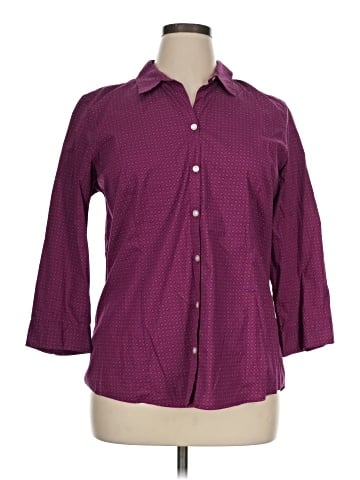 Eddie Bauer 3/4 Sleeve Button-Down Shirt (view 1)