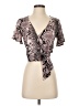 Guess Pink Short Sleeve Blouse Size S - photo 1