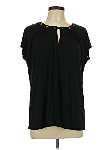 Always Indigo Short Sleeve Blouse (view 1)